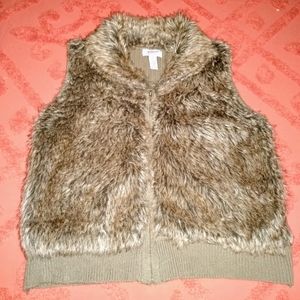 AJC Furry Sweater Vest w Zipper XL